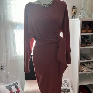 Pink midi sweater dress size M